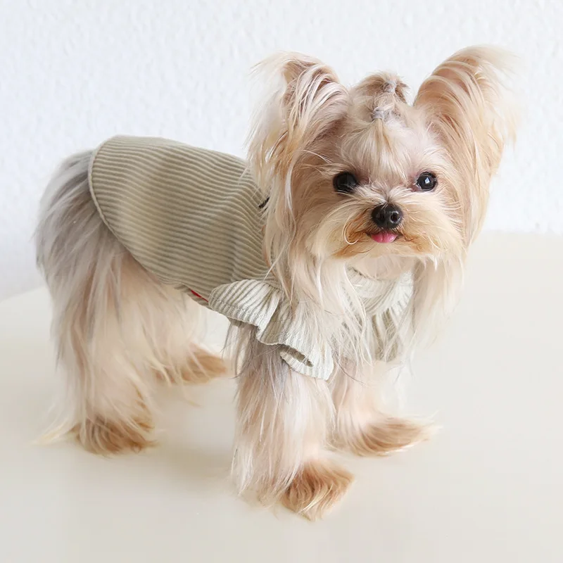 Autumn and Winter New Style Lapel Fly Sleeve Base Shirt High Neck Cat Clothing Pet Base Shirt Clothes Dog Hoodie Puppy Clothes Autumn and Winter New Style Lapel Fly Sleeve Base Shirt High Neck Cat Clothing Pet Base Shirt Clothes Dog Hoodie Puppy Clothes