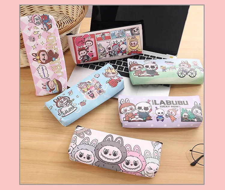 Cartoon Cute Labubu Stationery Bag Toy Kawaii Student Supplies Pencil Box Coin Wallet Cosmetics Bag Storage Bag Children's Gifts Cartoon Cute Labubu Stationery Bag Toy Kawaii Student Supplies Pencil Box Coin Wallet Cosmetics Bag Storage Bag Children's Gifts