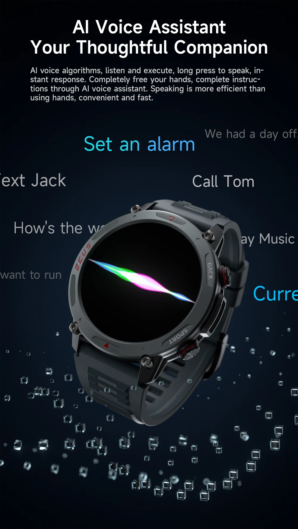 LOKMAT ZEUS 4 PRO Smart Watch 1.43 Amoled Round Screen BT Calls Smartwatches Fitness Tracker Heart Rate Monitor for Smart Phone