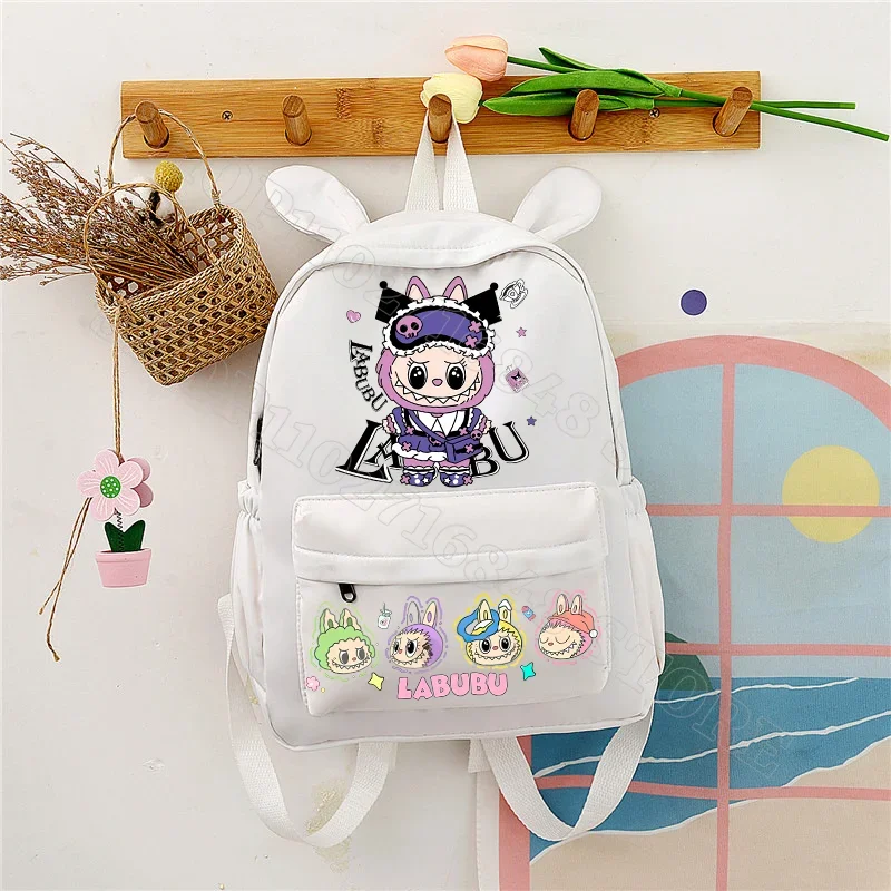 Labubu Cute Backpack Women Bags Men Cartoon Anime Graphic Print Schoolbags Large Capacity Portable Backpacks Birthday Party Gift Labubu Cute Backpack Women Bags Men Cartoon Anime Graphic Print Schoolbags Large Capacity Portable Backpacks Birthday Party Gift