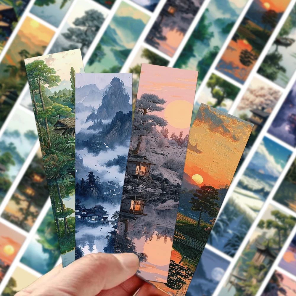 30pcs Chinese Style Landscape Bookmark Decoration Card Reading Pages Books Annotated School Stationary Supplies Creative Gifts 30pcs Chinese Style Landscape Bookmark Decoration Card Reading Pages Books Annotated School Stationary Supplies Creative Gifts