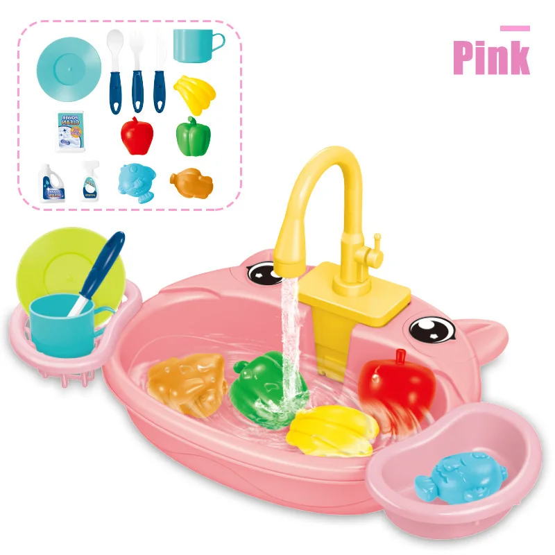 Kid Simulation Electric Dishwasher Wash Sink Running Water Toy Role Playing House Kitchen Pretend Game Food Fruit Girl Boy Gift Kid Simulation Electric Dishwasher Wash Sink Running Water Toy Role Playing House Kitchen Pretend Game Food Fruit Girl Boy Gift