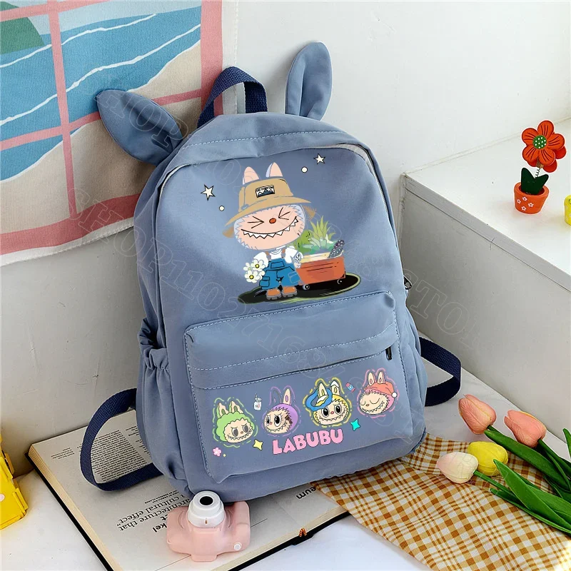 Labubu Cute Backpack Women Bags Men Cartoon Anime Graphic Print Schoolbags Large Capacity Portable Backpacks Birthday Party Gift Labubu Cute Backpack Women Bags Men Cartoon Anime Graphic Print Schoolbags Large Capacity Portable Backpacks Birthday Party Gift