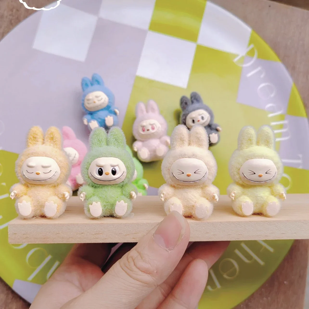 3cm Labubu Doll Cute Toys Standing and Sitting Posture  Desktop Decoration Model Ornaments Christmas Gifts Randomly Send