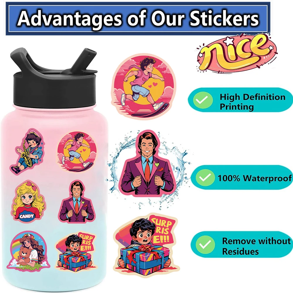50pcs Cute Retro Cartoon Animals Stickers For Laptop Phone Guitar Luggage Waterproof Graffiti Vinyl Decals Kids Toy 50pcs Cute Retro Cartoon Animals Stickers For Laptop Phone Guitar Luggage Waterproof Graffiti Vinyl Decals Kids Toy