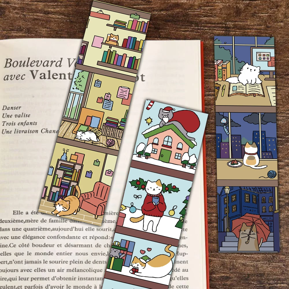 30PCS Cats and Bookshelves Bookmarks Cartoon Graffiti Reading Book Office Stationary Gifts Students Scrapbooking Bookmarks 30PCS Cats and Bookshelves Bookmarks Cartoon Graffiti Reading Book Office Stationary Gifts Students Scrapbooking Bookmarks