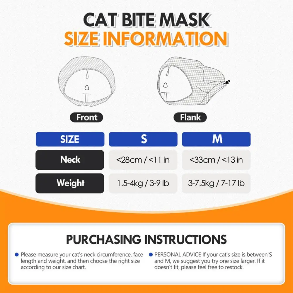 Cat Anti Bite Muzzles Breathable Cat Travel Tools Bath Grooming Supplies Adjustable Kitten Muzzles Anti Scratch Pet Supplies