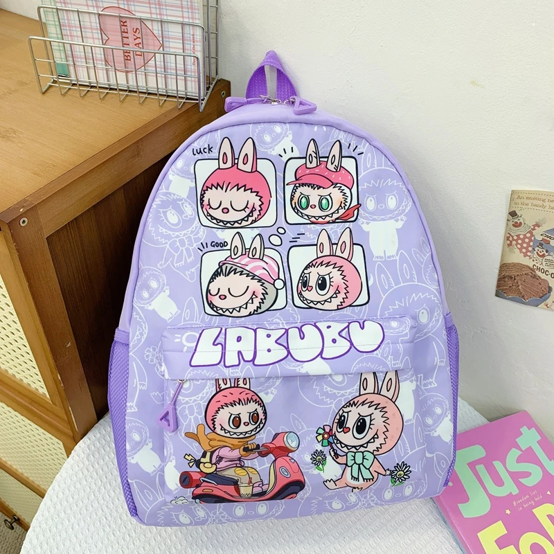 Labubu Large Capacity School bag, Lightweight Preppy Style Cute Backpack, Cartoon Anime Daypack, Casual Travel Commute Knapsack Labubu Large Capacity School bag, Lightweight Preppy Style Cute Backpack, Cartoon Anime Daypack, Casual Travel Commute Knapsack