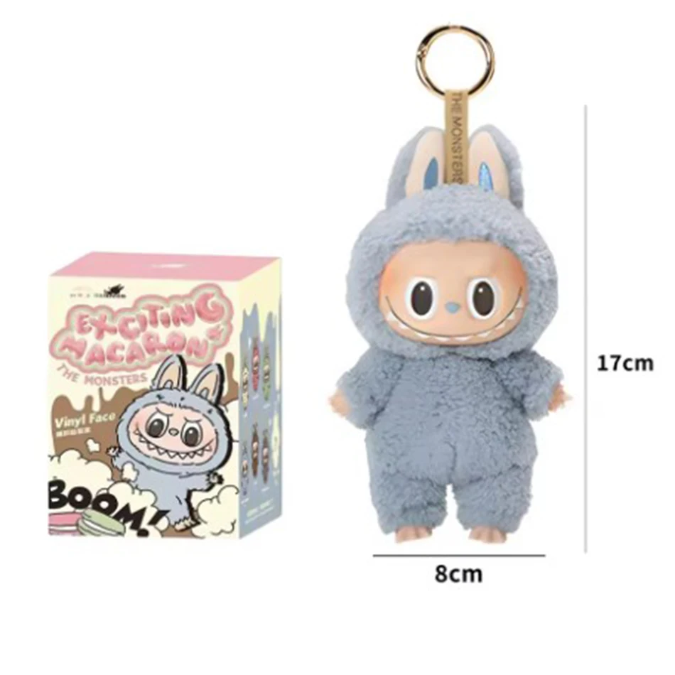 Labubu The Monsters Heartbeat Macaron Enamel Face Pvc Figurine Tabletop Ornament Kawaii Doll Kid Birthday Gift