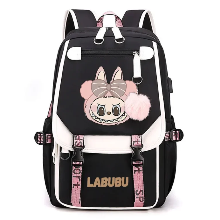 Girls Backpack Kawaii Panda Boba Tea Anime Cartoon School Bags for Student Teens Girls Women Laptop Backpack Travel Bagpacks