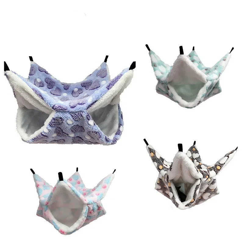 Double Layer Warm Hamster Hammock Pet Hanging Squirrel Sleeping Bag Hedgehog Small Pet Accessories Cage Pet Supplies Hammock Double Layer Warm Hamster Hammock Pet Hanging Squirrel Sleeping Bag Hedgehog Small Pet Accessories Cage Pet Supplies Hammock