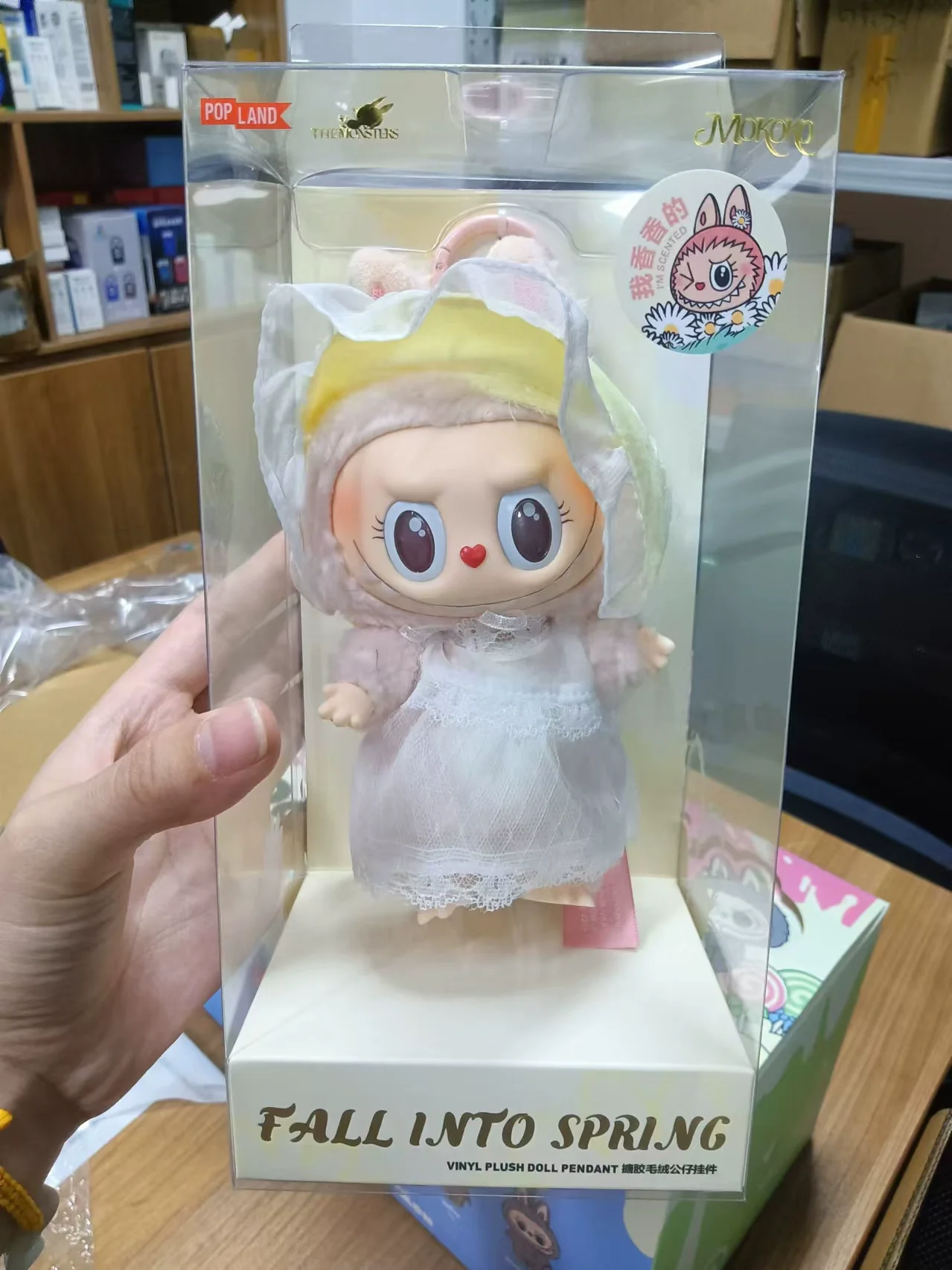 Copy High Quality Version New Product Labubu Sweetheart Doll Mokoko First Generation Plush Pendant Vinyl Pulling Cloth Hanging D Copy High Quality Version New Product Labubu Sweetheart Doll Mokoko First Generation Plush Pendant Vinyl Pulling Cloth Hanging D