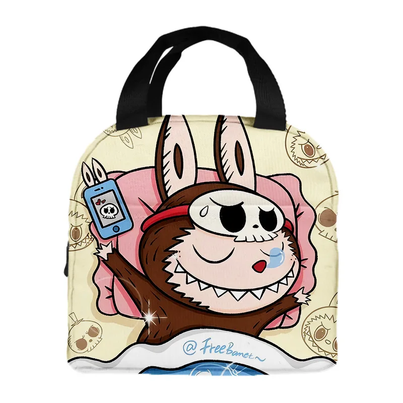 New Labubu Kawaii Handheld Insulated Bag Cooler Bag Cartoon Kawaii Lunch Bag Portable Lunch Box Outdoor Storage Bag New Labubu Kawaii Handheld Insulated Bag Cooler Bag Cartoon Kawaii Lunch Bag Portable Lunch Box Outdoor Storage Bag