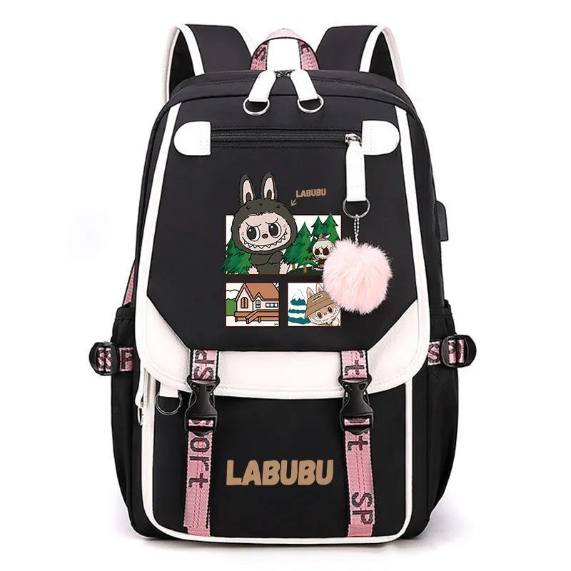 Labubu Anime Backpack Cosplay Unisex Students School Bag Cartoon Bookbag Laptop Travel Rucksack Outdoor Bag Labubu Anime Backpack Cosplay Unisex Students School Bag Cartoon Bookbag Laptop Travel Rucksack Outdoor Bag