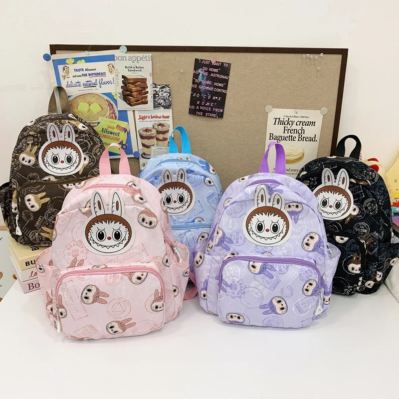 Labubu Schoolbag - Lightweight, Preppy Style Cartoon Anime Backpack for Travel and Daily Use - Durable, Water-Resistant