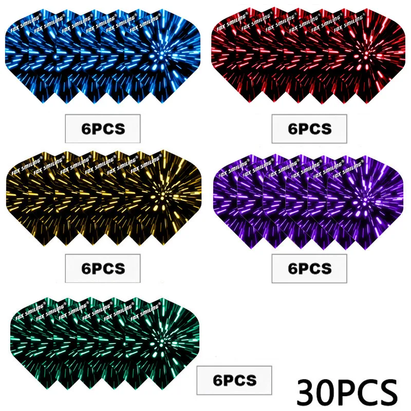 Fox Smiling 30PCS With Very Good Quality Dart Flights PET Darts Flights Professional Dart Accessories  Dardos Feather Leaves