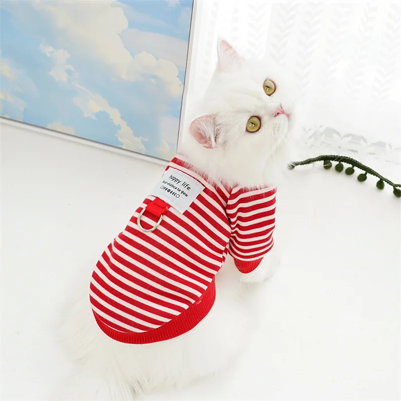 Dog Clothes for Small Dogs Spring Autumn Kitten Puppy Costumes Pet Striped Dog Hoodies Dog Shirt Chihuahua Bulldog Sweatshirt Dog Clothes for Small Dogs Spring Autumn Kitten Puppy Costumes Pet Striped Dog Hoodies Dog Shirt Chihuahua Bulldog Sweatshirt
