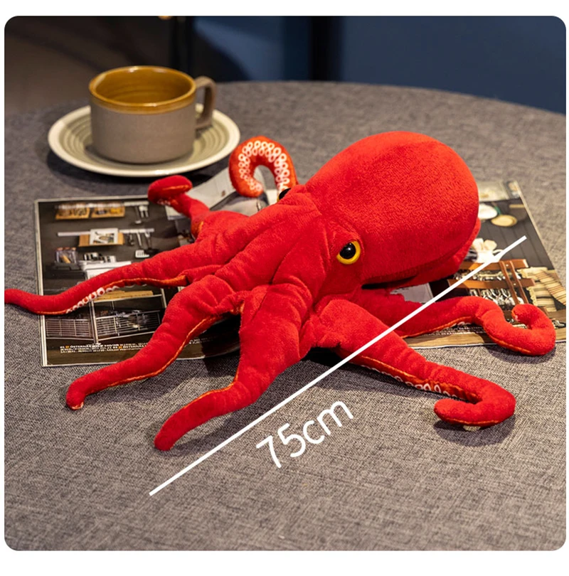 40cm75cm Lifelike Octopus Plush Toy Stuffed Simulation Sea Animal Plush Toys Red Octopus Dolls & Stuffed Toys for Children Gift 40cm75cm Lifelike Octopus Plush Toy Stuffed Simulation Sea Animal Plush Toys Red Octopus Dolls & Stuffed Toys for Children Gift
