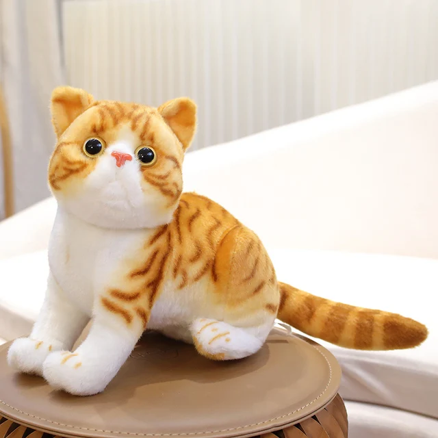 1pc 4 Colors INS Like Real Prone Cat Plush Doll Stuffed Pure Colors Grey White Yellow Kitten Toy Pets Animal Kids Gift 1pc 4 Colors INS Like Real Prone Cat Plush Doll Stuffed Pure Colors Grey White Yellow Kitten Toy Pets Animal Kids Gift