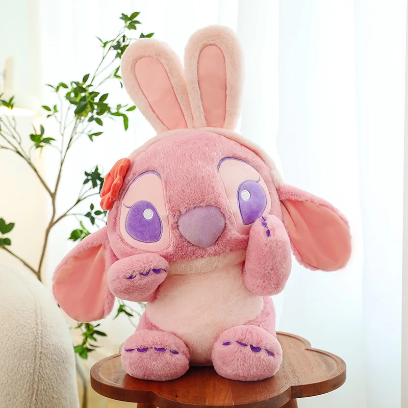 New Blue Pink Lilo & Stitch Hug The Duck Doll Cartoon Angel Plush Toy Cute Anime Soft Stuffed Kawaii Children's Birthday Gift New Blue Pink Lilo & Stitch Hug The Duck Doll Cartoon Angel Plush Toy Cute Anime Soft Stuffed Kawaii Children's Birthday Gift