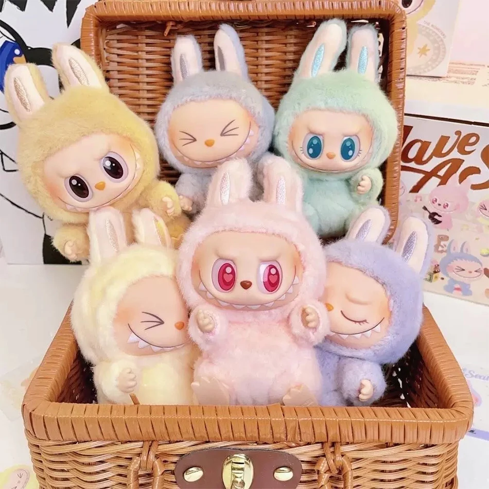 POP MART Macaron 2nd Generation Labubu Sitting Party Vinyl Plush Blind Box Gift Decorative ornaments POP MART Macaron 2nd Generation Labubu Sitting Party Vinyl Plush Blind Box Gift Decorative ornaments