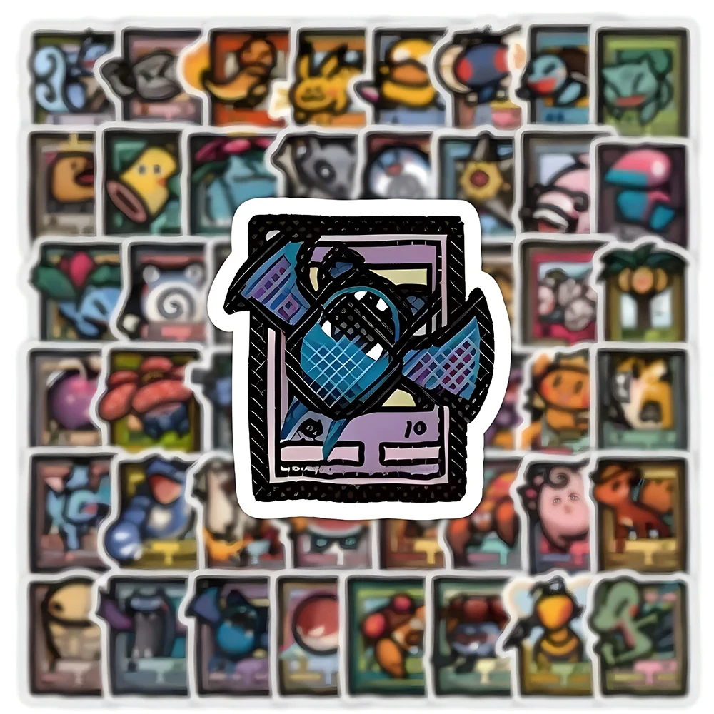 50/103pcs Pixel Style Anime Pokemon Stickers Pikachu Cartoon Decals DIY Suitcase Stationery Waterproof Sticker for Kids 50/103pcs Pixel Style Anime Pokemon Stickers Pikachu Cartoon Decals DIY Suitcase Stationery Waterproof Sticker for Kids