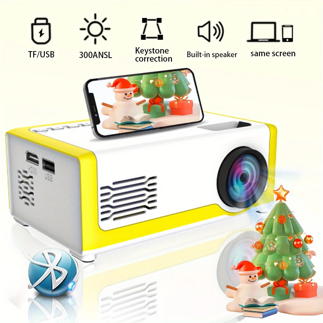 TAIDU M1 Mini Portable Projector 30 Ansi 320X240P Home Theater Outdoor Movies Children's Toys Halloween Gifts LED Mini Projector TAIDU M1 Mini Portable Projector 30 Ansi 320X240P Home Theater Outdoor Movies Children's Toys Halloween Gifts LED Mini Projector