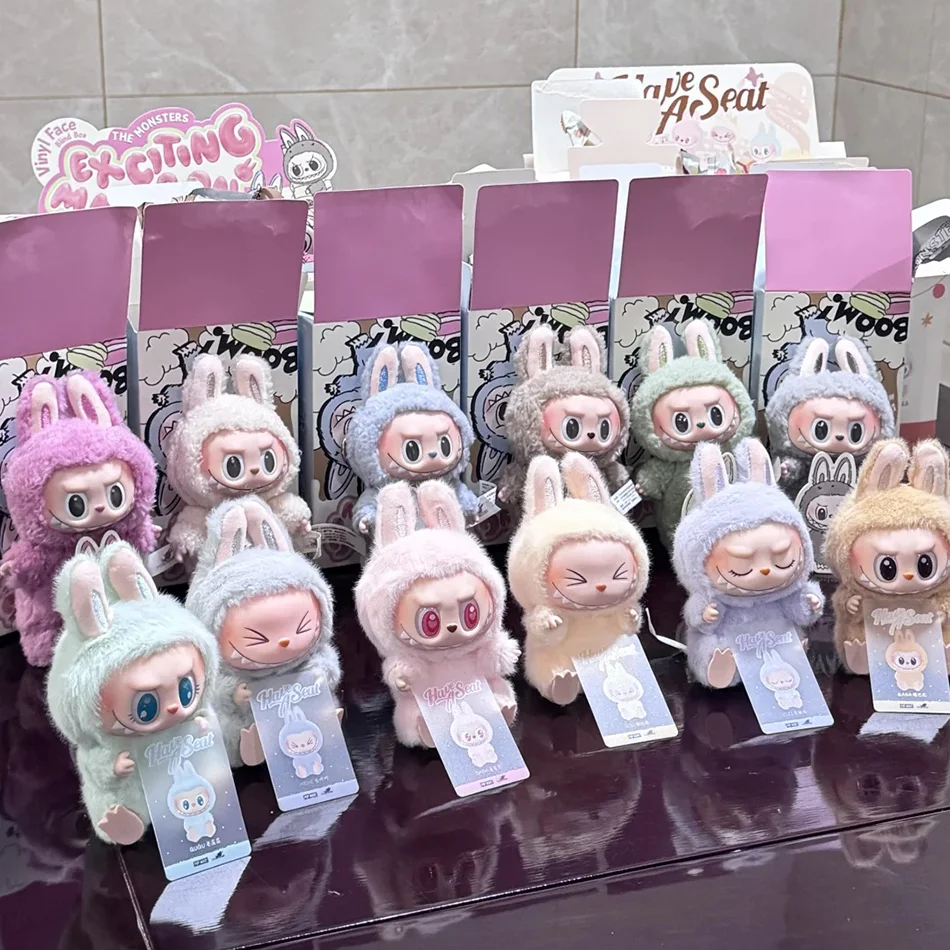 POP MART Original Labubu The Monster V1 V2 Macaroon Have a Seat Blind Box Vinyl Face Genuine Version Labubu Keychain Bag Pendant POP MART Original Labubu The Monster V1 V2 Macaroon Have a Seat Blind Box Vinyl Face Genuine Version Labubu Keychain Bag Pendant