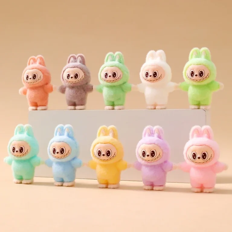 Labubu Mini Sitting Posture 4.3cm Plush Toy Desktop Exquisite Diy Ornament Creative Cartoon Handmade Mystery Box Peripheral Gift