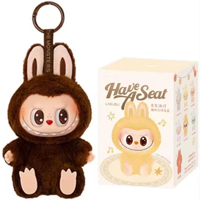 Labubu Monster V3 2 Collection Series Blind Box Teddy Vinyl Toy Animated Character Face Doll Mystery Surprise Keychain Kids Gift