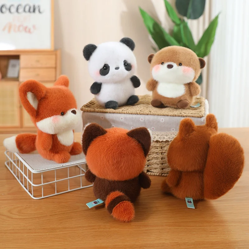 Cute Sitting Animals Red Panda Fox Sloth Cat Soft Plush Dolls Stuffed Capybara Pig Plushie Baby Toys Gifts For Children Cute Sitting Animals Red Panda Fox Sloth Cat Soft Plush Dolls Stuffed Capybara Pig Plushie Baby Toys Gifts For Children