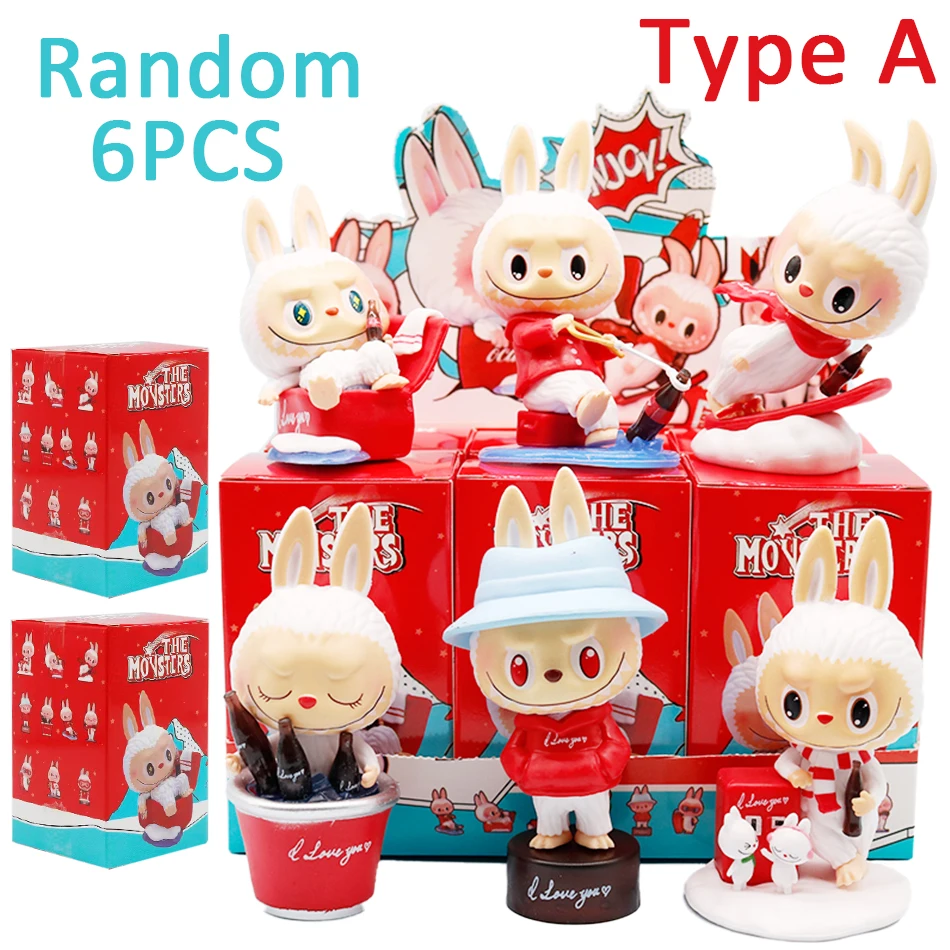 Labubu The Monsters Cokes Series Mystery Box Labubu Toy Figurines Desktop Ornaments Peripherals Blind Box Christmas Gifts