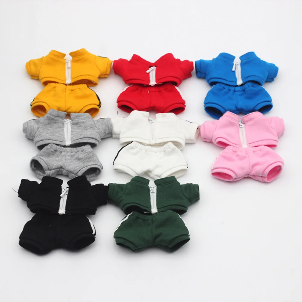 Fashion Sports Clothing for 15/17cm Labubu Doll Peaked Cap Suit Ropa Labubu Outfit Accessories