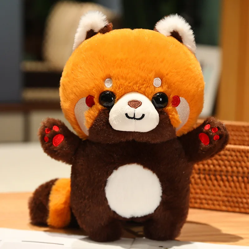 30cm cute raccoon into red brown red panda cosplay dress up plush toy Plush animal Soft pillow birthday gift for children 30cm cute raccoon into red brown red panda cosplay dress up plush toy Plush animal Soft pillow birthday gift for children