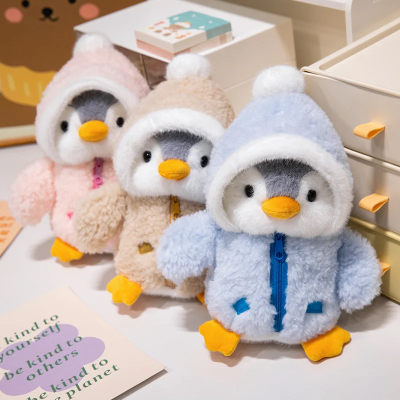 25cm Kawaii Creative Drag Penguin Plush Doll Cotton-Padded Hat Clothes Penguin Plush Toy For Boys And Girls Birthday Gifts 25cm Kawaii Creative Drag Penguin Plush Doll Cotton-Padded Hat Clothes Penguin Plush Toy For Boys And Girls Birthday Gifts