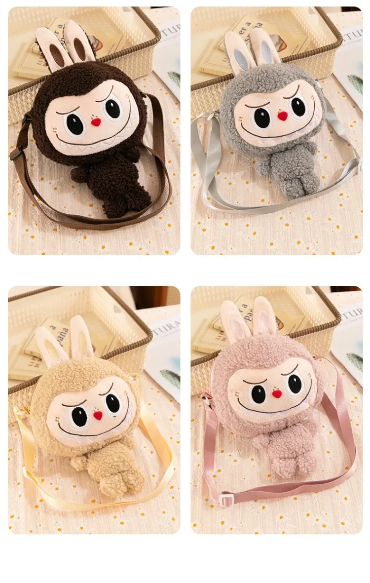 30cm Labubu Shoulder Cartoon Cute Doll Backpack Toy Play Crossbody Pouch Monster Outdoor Travel Bag Christmas Gift 30cm Labubu Shoulder Cartoon Cute Doll Backpack Toy Play Crossbody Pouch Monster Outdoor Travel Bag Christmas Gift