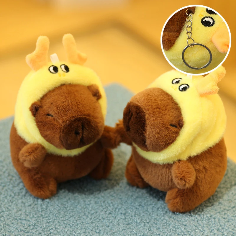 Cartoon Capybara Plush Keychain Bag Pendant Hanging Decoration Cute Stuffed Doll Toy Desktop Doll Ornament Car Keyring Kids Gift Cartoon Capybara Plush Keychain Bag Pendant Hanging Decoration Cute Stuffed Doll Toy Desktop Doll Ornament Car Keyring Kids Gift
