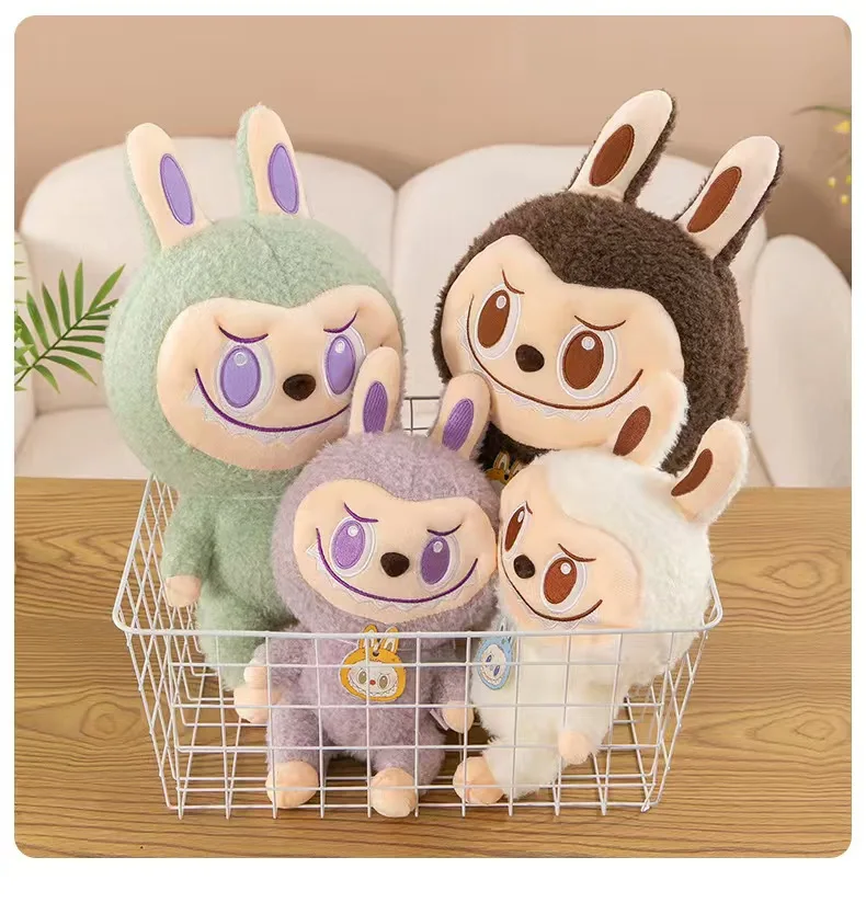 Labubu Grande Plush Toys Kawaii Forest Elf Soft Stuffed Pillow Cute Doll Room Decor Plushie For BIrthday GIft