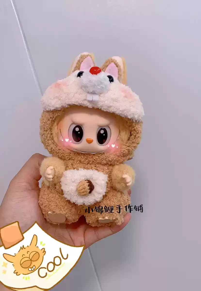 Popmart Labubu 2nd Generation Sitting Party Doll Clothes Handmade Art Weaving Toys Anime Cute Labubu Surrounding Popmart Labubu 2nd Generation Sitting Party Doll Clothes Handmade Art Weaving Toys Anime Cute Labubu Surrounding