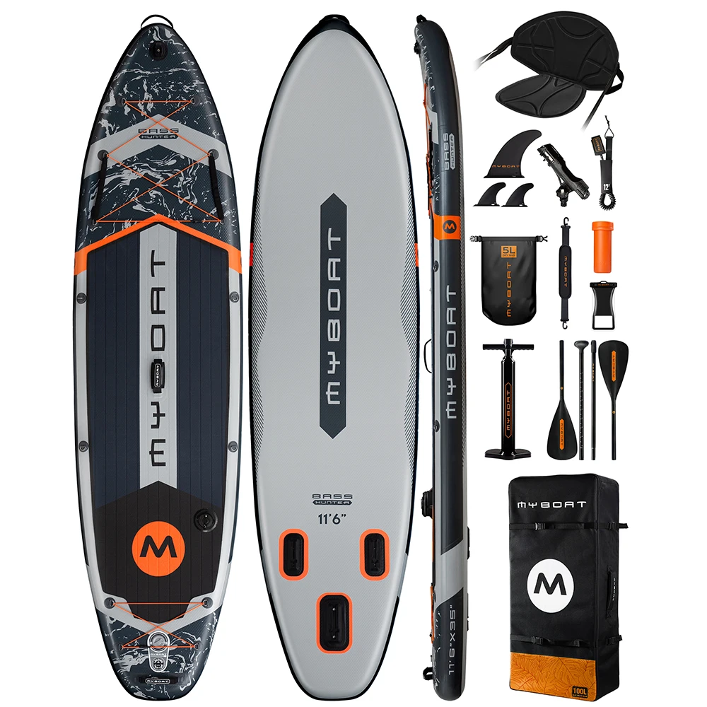 Myboat New Inflatable Paddle Board 11'6''x35''x6'' Stand Up Station Board  With Accessories Extra Wide SUP Board