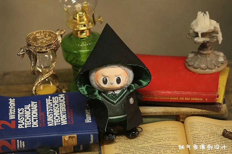 Labubu Rabu Doll Clothes Set Pendant Doll Clothes Decoration 15 17cm Size Doll Clothes School Uniform Magic Academy