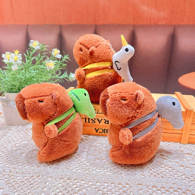 Cartoon Capybara Plush Keychain Bag Pendant Hanging Decoration Cute Stuffed Doll Toy Desktop Doll Ornament Car Keyring Kids Gift Cartoon Capybara Plush Keychain Bag Pendant Hanging Decoration Cute Stuffed Doll Toy Desktop Doll Ornament Car Keyring Kids Gift