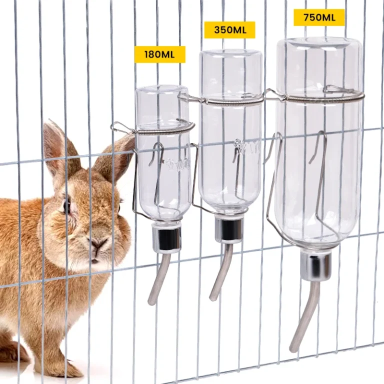 Hanging Pouch Feeder Hay Bag Holder Feeding Dispenser Container for Rabbit Guinea Pig Small Animals Pet