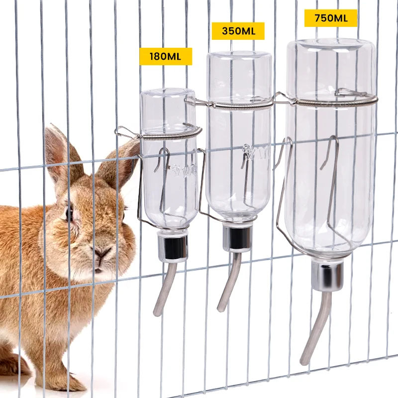 180/350/750ML Plastic Rabbit Drinking Bottle Hamster Cage Water Bottle Dispenser For Bunny Guinea Pig Squirrel Small Pet Feeder 180/350/750ML Plastic Rabbit Drinking Bottle Hamster Cage Water Bottle Dispenser For Bunny Guinea Pig Squirrel Small Pet Feeder