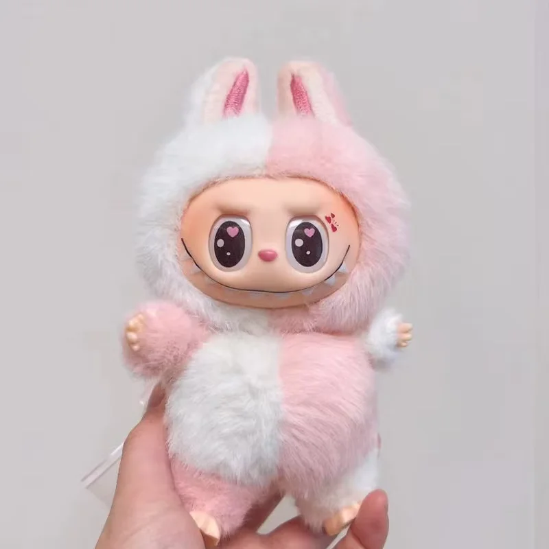 New 17cm Pop Labubu Pink Leader Butterfly Eye Angel Zimomo Leader Vinyl Doll Pendant Cute Ornaments Holiday Gift Toys New 17cm Pop Labubu Pink Leader Butterfly Eye Angel Zimomo Leader Vinyl Doll Pendant Cute Ornaments Holiday Gift Toys