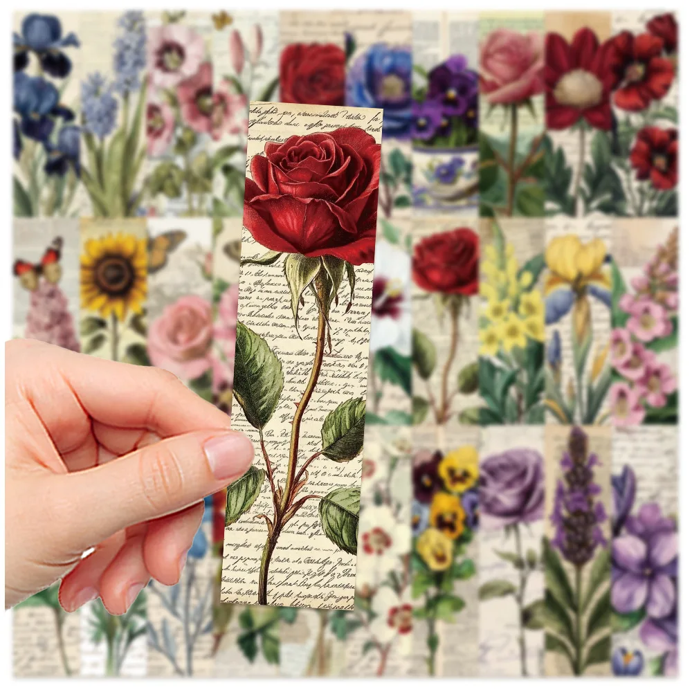 30Pcs Vintage Flowers Bookmarks Books Labeled Students Stationary Supplies DIY Creative Aesthetic Bookmark Reading Pages 30Pcs Vintage Flowers Bookmarks Books Labeled Students Stationary Supplies DIY Creative Aesthetic Bookmark Reading Pages