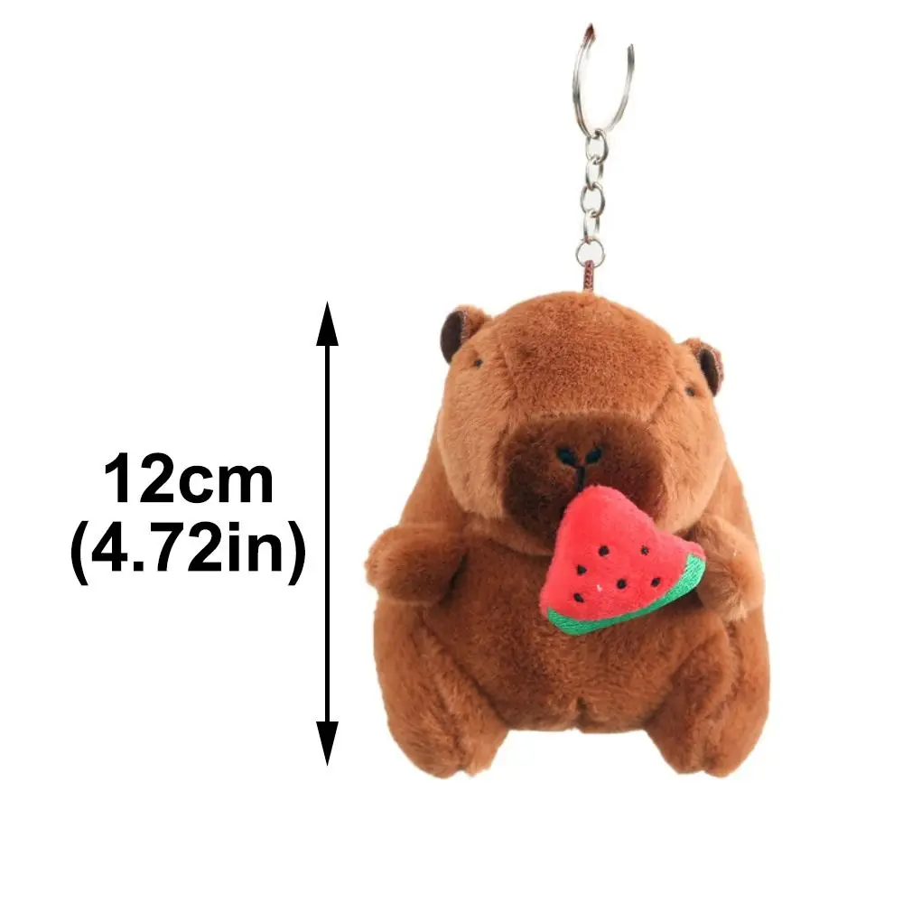 Cute Stuffed Animals Plush Capybara Keychain 12cm Cartoon Simulation Capybara Pendant Snot-Pulling Cute School Bag Pendant Cute Stuffed Animals Plush Capybara Keychain 12cm Cartoon Simulation Capybara Pendant Snot-Pulling Cute School Bag Pendant