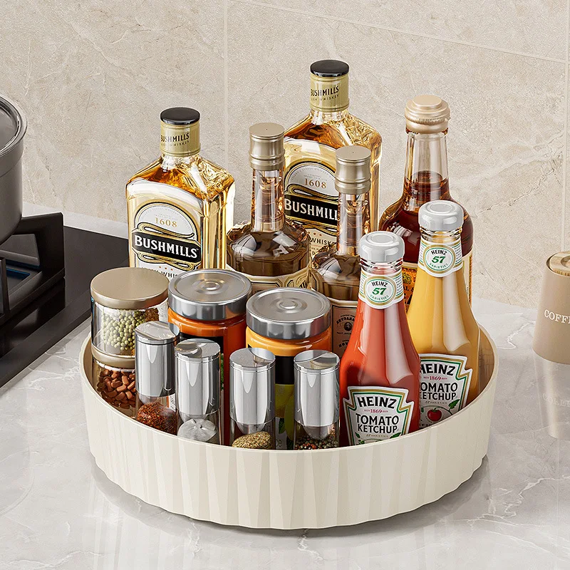 360 Rotating Seasoning Storage Tray Multifunction Pantry Cabinet Turntable For Cosmetics Bathroom Storage Box Kitchen Organizer 360 Rotating Seasoning Storage Tray Multifunction Pantry Cabinet Turntable For Cosmetics Bathroom Storage Box Kitchen Organizer