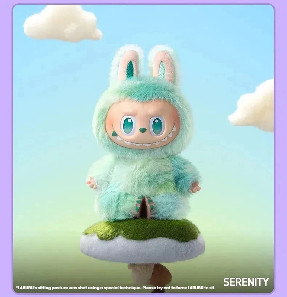 Labubu The Monsters V3 Series Blind Teddy Box, Vinyl Base Toy, Animated Characters, Mysterious Surprise Box, Keychain, Children'