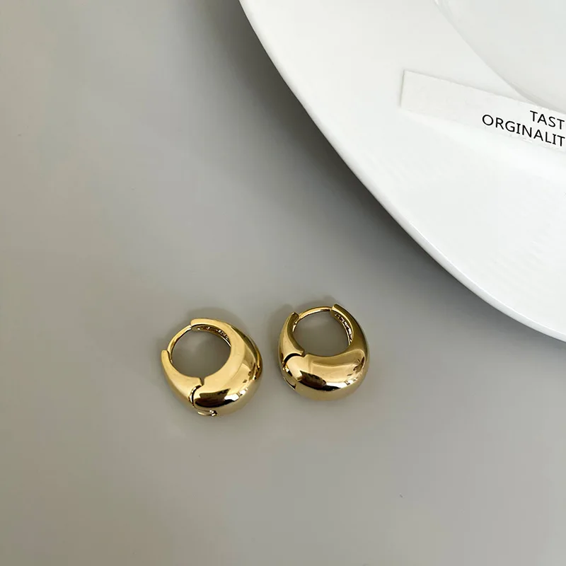 LATS Punk Oval Hoop Earrings Metallic Geometric Ear Buckle Minimalist Style U-shaped Ear Buckle Daily Life Earring Accessories LATS Punk Oval Hoop Earrings Metallic Geometric Ear Buckle Minimalist Style U-shaped Ear Buckle Daily Life Earring Accessories